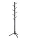 Vasagle Καλόγερος Ξύλινος Μαύρος 47x47x175cm