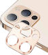 Usams Lens Glass Προστασία Κάμερας Tempered Glass Metal Gold για το iPhone 12 Pro