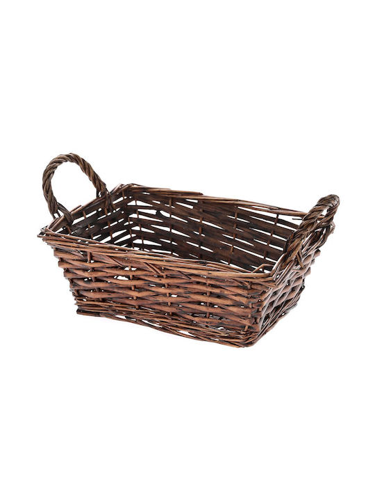 Wooden Decorative Basket 24x18x9cm Iliadis