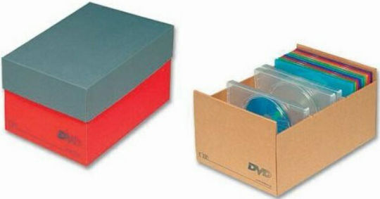IONIA Box Ionia boxes DVD 3 positions Floor Standing Case 3 CD Red 20.5x15x30cm