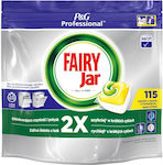 Fairy Jar All in One Commercial 115 Dishwasher Pods Λεμόνι