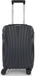 Forecast P009-20 Cabin Travel Suitcase Hard Black with 4 Wheels Height 55cm