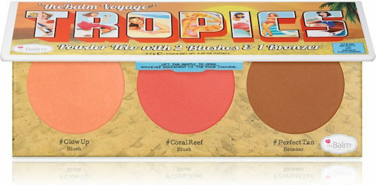 theBalm Παλέτα με Ρουζ Tropics Voyage Cheek Palette 8.5gr