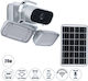 GloboStar 86044 IP Surveillance Camera Wi-Fi Full HD 1080p Waterproof Battery Powered with Two-Way Communication Silver