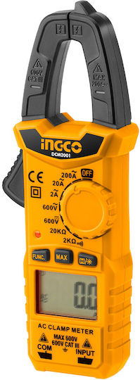 Ingco Ampermetru clește Digital 2A AC DCM2001 cu Cleme