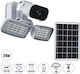 GloboStar 86045 IP Surveillance Camera Wi-Fi/4G Full HD 1080p Waterproof Battery Powered with Two-Way Communication Silver