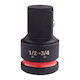 Milwaukee Adapter with Socket 1/2'' and Output 3/4''