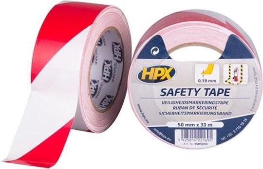 HPX Selbstklebendes Markierungsband aus Kunststoff in Rot Farbe 33m x 5cm