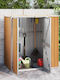 Metallische Gartenhaus Gaalvanisierte Braune M1.61xP0.89xH1.61m