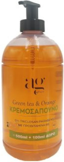 Ag Pharm Grüner Tee & Orange Flüssige Seife mit Pumpe 600ml