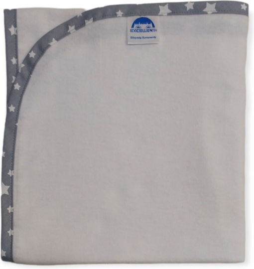 Excellent Stars Flannel Swaddle Wrap Gray 80x90cm.