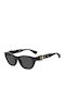 Moschino Women's Sunglasses with Black Frame and Gray Lens MOS130/S 807/IR