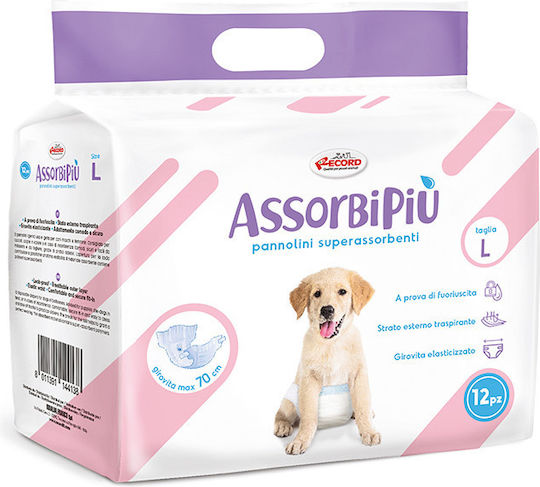 Record Assorbi Piu Dog Panties Large 70 - 70cm 12pcs