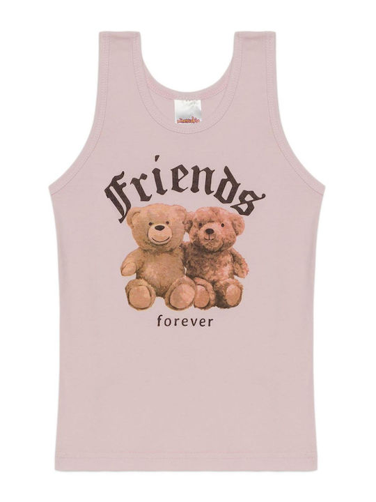 Minerva Teddy Bears Friends Forever Без ръкави Розов