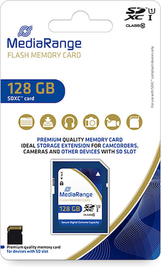 MediaRange SDXC 128GB U1 UHS-I