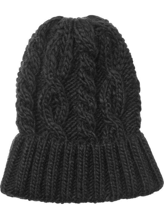 Beanie Beanie with Knit in Black color