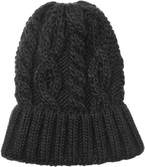Beanie Beanie with Knit in Black color