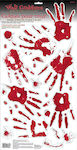 Amscan Grabbers Bloody Hand Prints Set de decorare pentru Petrecere 23buc