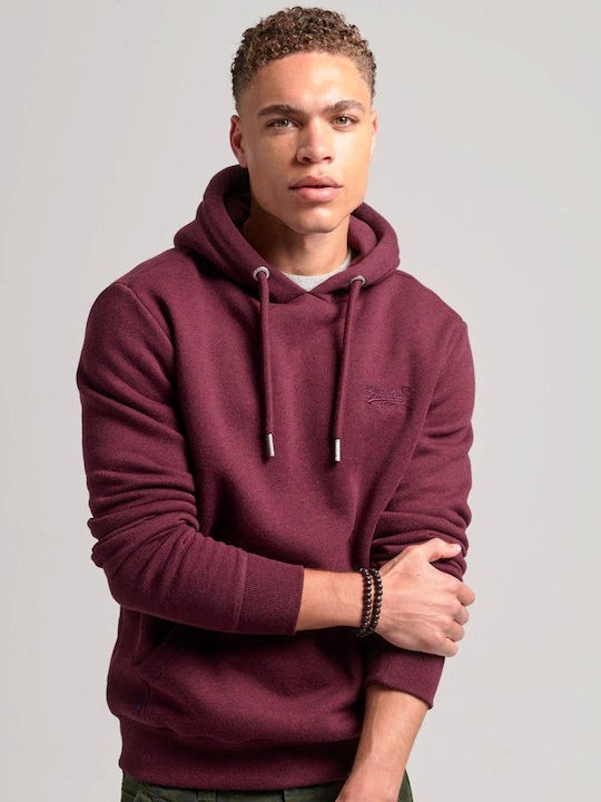 Superdry Sweatshirt mit Kapuze Burgundisch