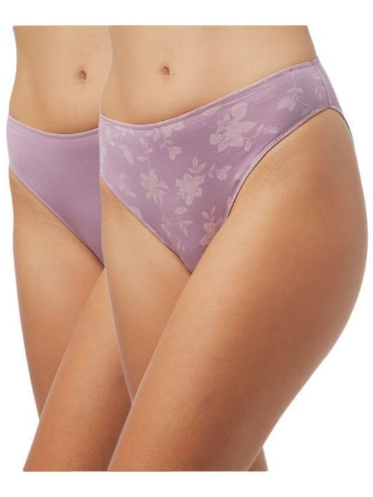 Minerva Women's Slip 2Pack Purple