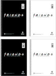 Salko Paper Σπιράλ Τετράδιο Ριγέ Α4 60 Φύλλων Friends (Διάφορα Σχέδια/Χρώματα) Salko Paper Σπιράλ Τετράδιο Ριγέ Α4 60 Φύλλων Friends (Διάφορα Σχέδια/Χρώματα)