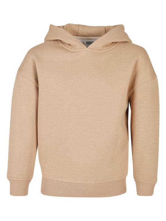 Urban Classics Kids Fleece Sweatshirt with Hood Beige