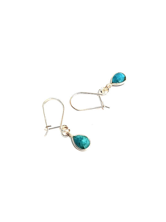 Silver 925 earrings with scarab stone