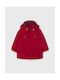 Mayoral Kids Parka Long with Lining & Protection Hood Red