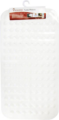 Viosarp Αντιολισθητικό Μπανιέρας με Βεντούζες Λευκό 38x70εκ.