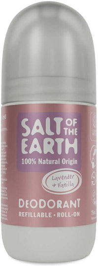 Salt of the Earth Lavender & Vanilla Refillable Natural Deodorant In Roll-On without Aluminum 75ml