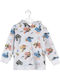 Kinder-Sweatshirt mit Kapuze Grau