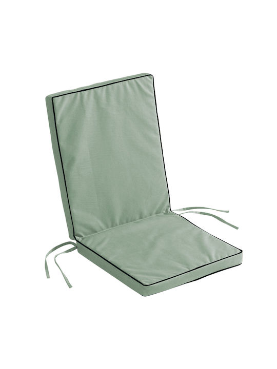 Spitishop Waterproof Garden Chair Cushion with Back L-C Siesta Sauge