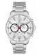 Daniel Klein Ανδρικό Ρολόι 44mm Μπαταρίας με Ασημί Μεταλλικό Μπρασελέ