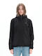Women's Short Lifestyle Softshell Jacket Waterproof and Windproof for Winter with Detachable Hood Black