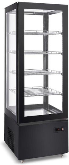 Ventus Vitrină de Răcire De Podea cu 4 Niveluri cu Capacitate 400lt 65.2x65.2x187.5cm