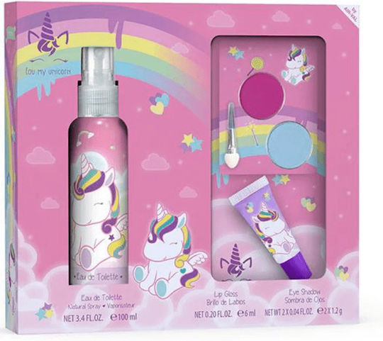 Air-Val International Παιδικό Σετ Eau de Toilette My Unicorn 100ml με Lip Gloss 6ml & Σκιές Ματιών