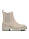 Cortina Valley Leather Women's Chelsea Boots with Medium Heel Taupe