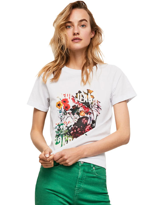 Pepe Jeans Pauline Γυναικείο T-shirt Λευκό