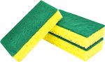 Kitchen Sponge for Dishes Yellow Lime