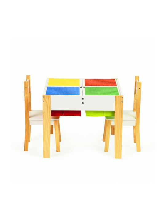 Kinder Tischset mit Stühlen Mehrfarbig
