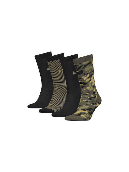 Levi's Men's Socks Olive Combo 4Pack