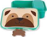 Skip Hop Zoo Pug Πλαστικό Παιδικό Δοχείο Φαγητού 0.7lt Πράσινο
