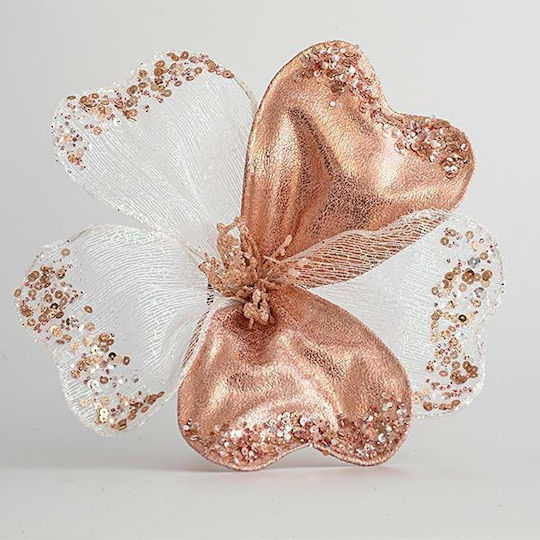 Eurolamp Christmas Fabric Decorative Flower 30cm Hibiscus