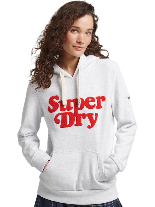 Superdry Женска суичър Худи леден мергел