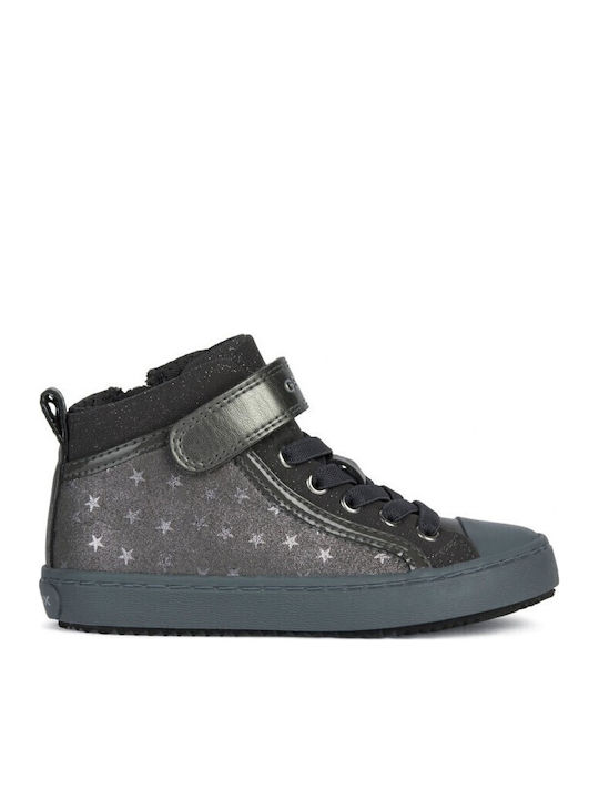 J KALISPERA Παιδικά Sneakers High με Σκρατς Γκρι