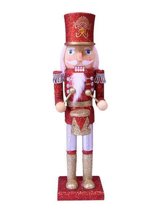 Eurolamp Weihnachts-Nussknacker Rot aus Hölzernes Höhe 36cm.