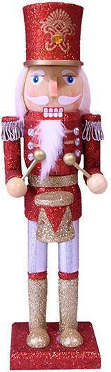 Eurolamp Wooden Christmas Nutcracker 36cm Red