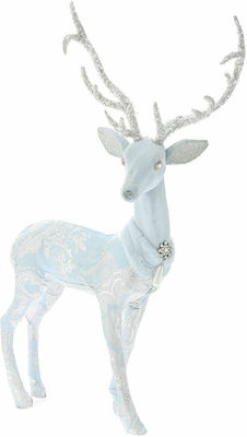 Iliadis Christmas Deer Figure Light Blue 55x37x19cm