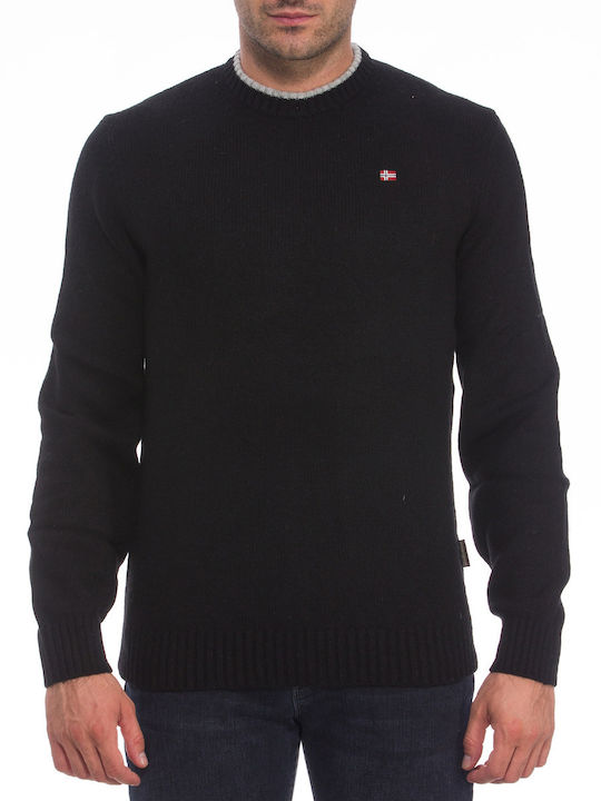 Napapijri Herren Langarm-Pullover Schwarz NP0A4...