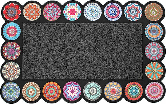 Douceur d'Intérieur Entrance Mat Carpet L-C Rosacolor Gray 45x75cm
